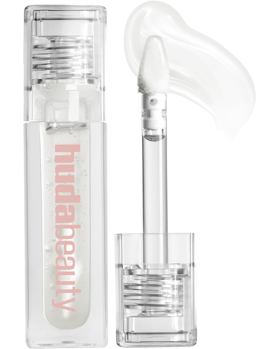 HUDA BEAUTY FAUX FILLER EXTRA SHINE LIP GLOSS Clear