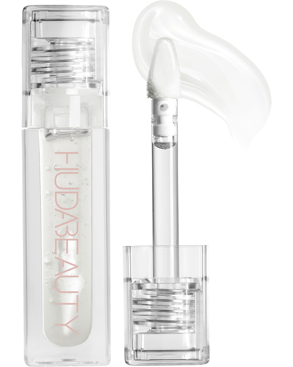 HUDA BEAUTY FAUX FILLER EXTRA SHINE LIP GLOSS Clear