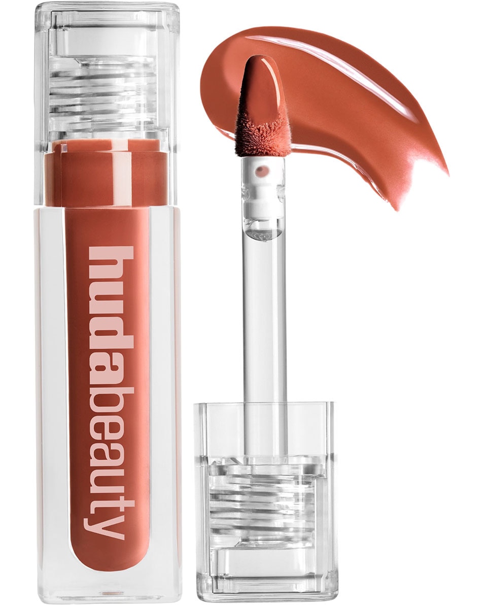 HUDA BEAUTY FAUX FILLER EXTRA SHINE LIP GLOSS FOXY