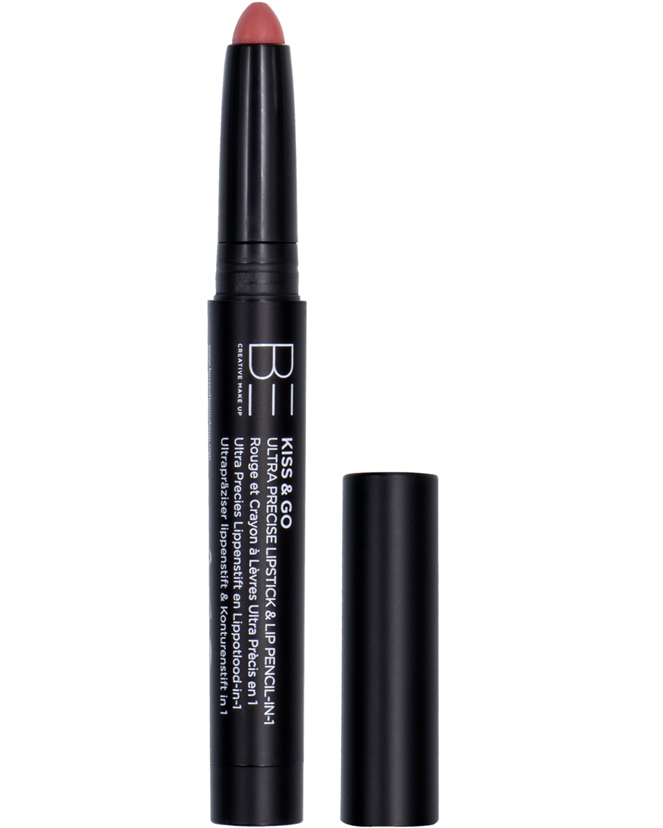 BE Creative Make Up KISS&GO Ultra precies lippenstift & lippotlood in 1 004 PEACH HAZE