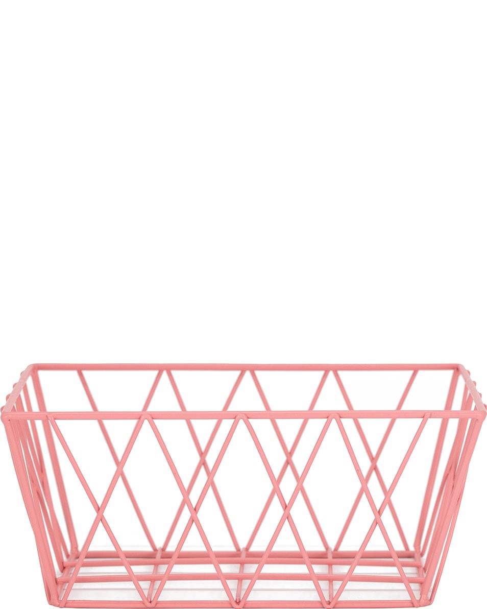 ONLY YOU BASKET PANIER METALLIQUE ROSE 1 ST