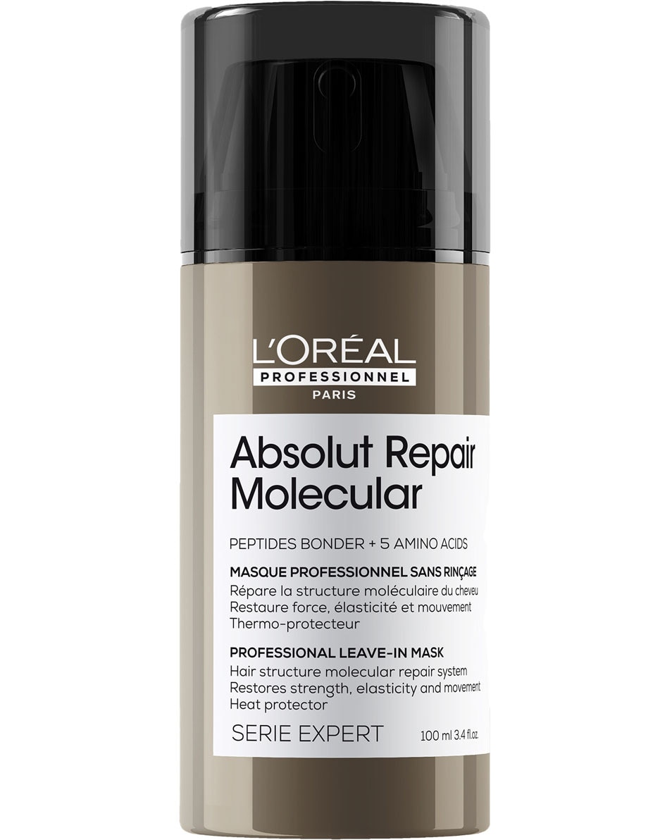 L'OREAL PROFESSIONNEL Absolut Repair Molecular Masque réparateur sans rinçage pour cheveux abîmés 100 ML
