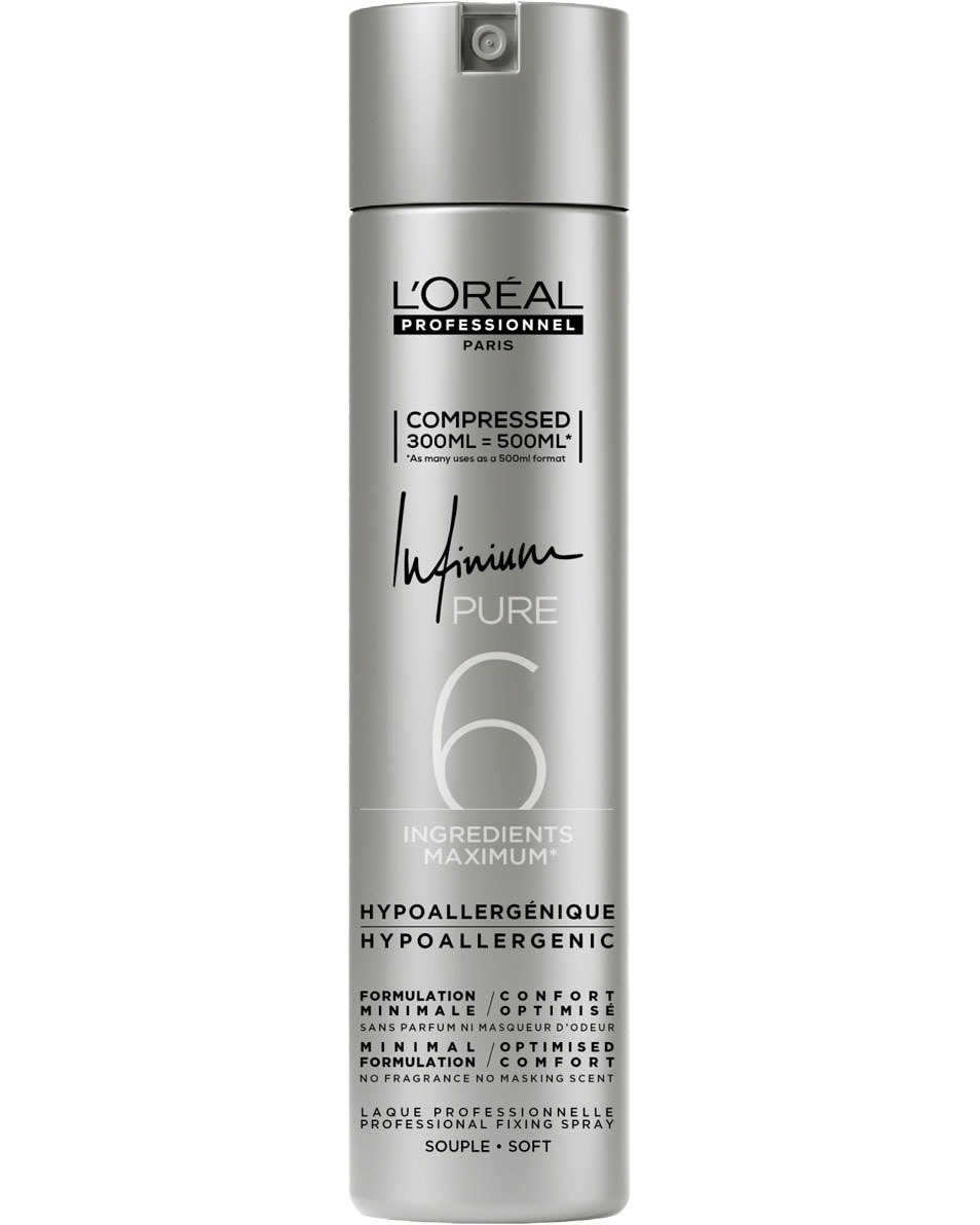 L'OREAL PROFESSIONNEL L'Oréal Professionnel Infinium Pure Soft Laque hypoallergénique à fixation légère 300 ML