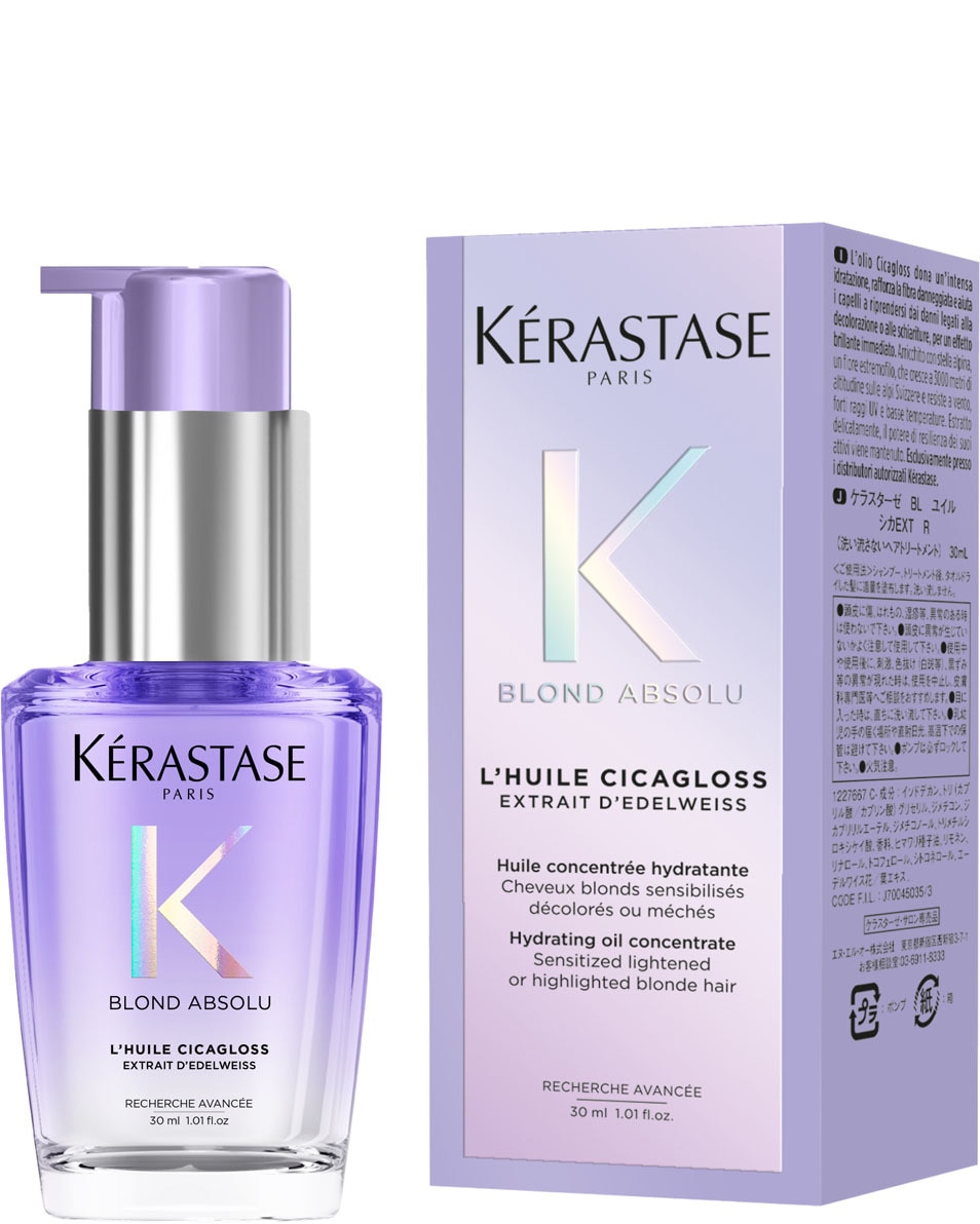 KÉRASTASE Blond Absolu L'Huile Cicagloss Huile capillaire réparatrice - pour cheveux blonds 30 ML