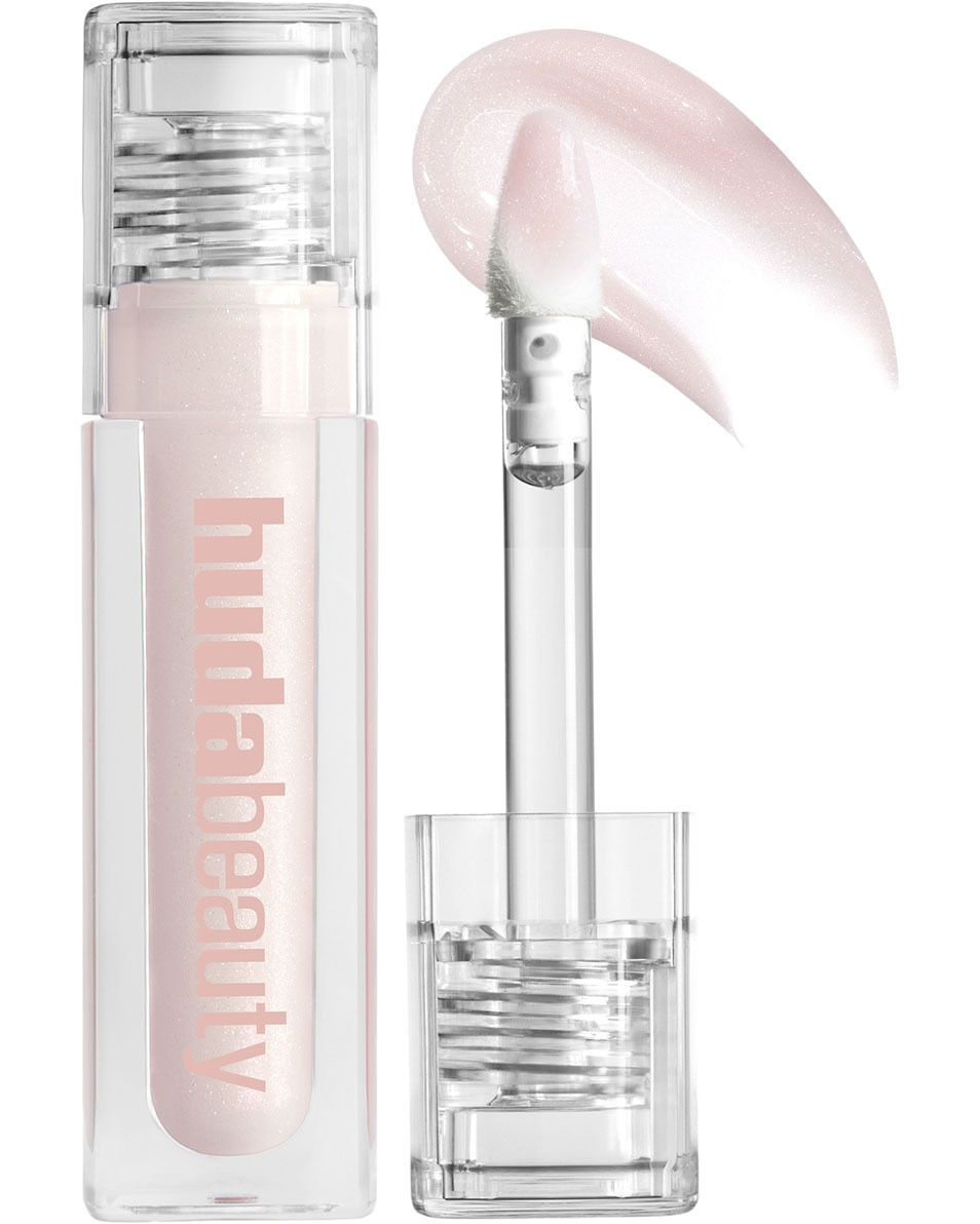 HUDA BEAUTY ICY NUDE FAUX FILLER LIP GLOSS SHE GLITZY