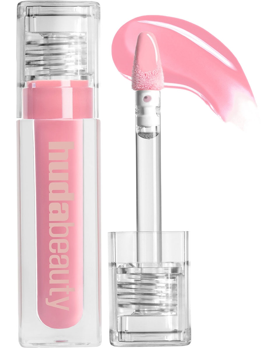 HUDA BEAUTY FAUX FILLER EXTRA SHINE LIP GLOSS UBE BIRTHDAY CAKE