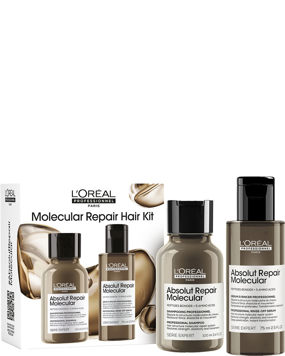 L'OREAL PROFESSIONNEL Absolut Repair Molecular Hair Repair Discovery Duo Set Shampoo en rinse-off serum 2 ST