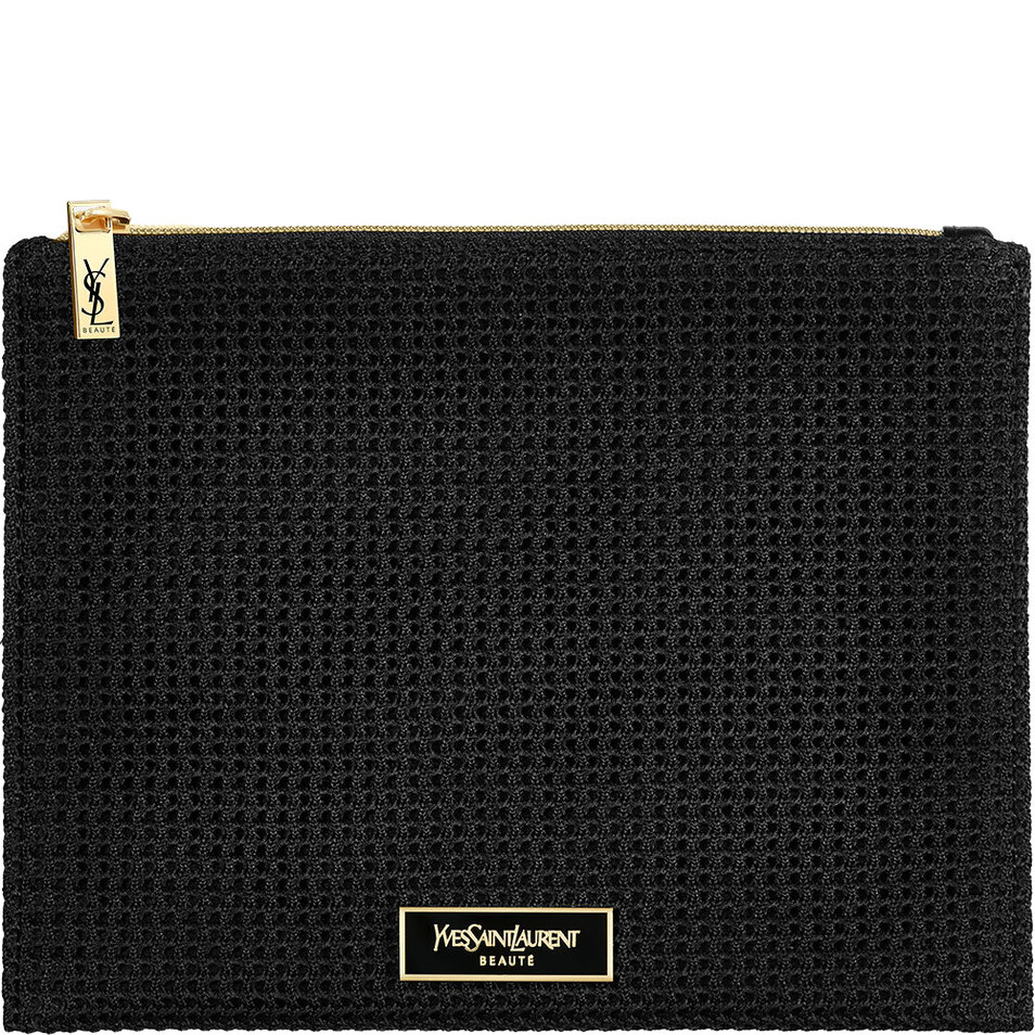 YVES SAINT LAURENT YVES SAINT LAURENT CLASSIC FLAT POUCH BLACK 1 ST