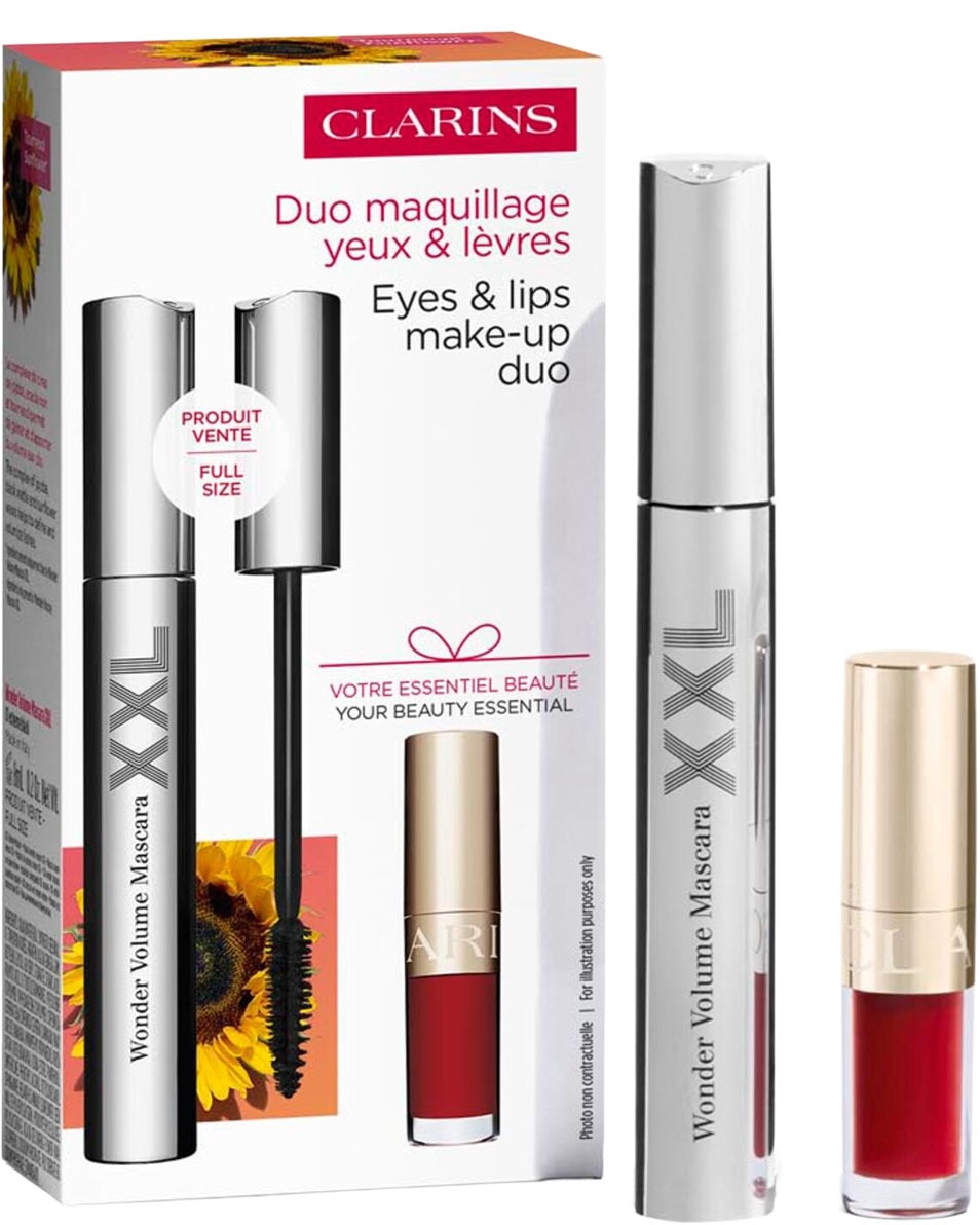 CLARINS Wonder Volume XXL Set wonder volume xxl mascara - make-up duo voor ogen en lippen 2 ST