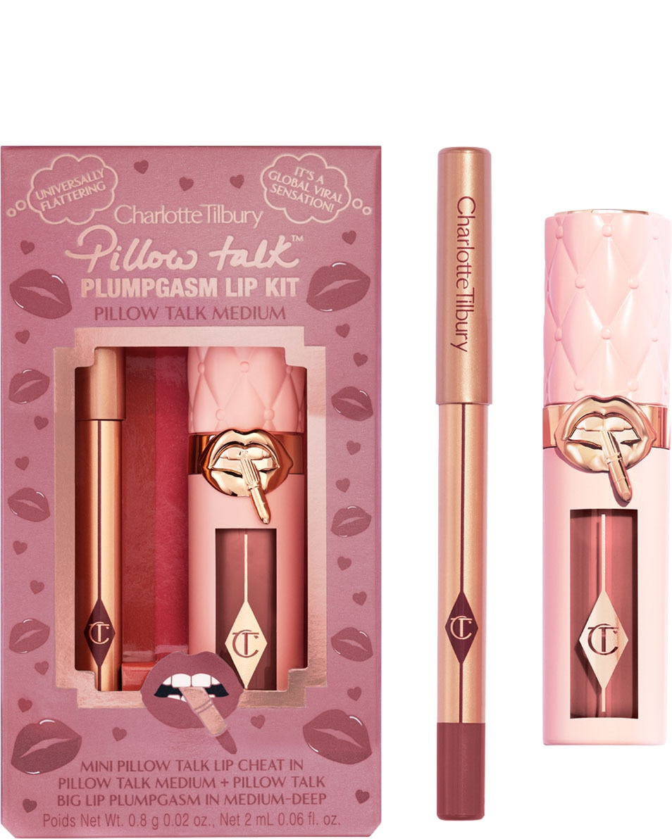 CHARLOTTE TILBURY Big Lip Plumpgasm Lip Gloss PILLOW TALK MEDIUM