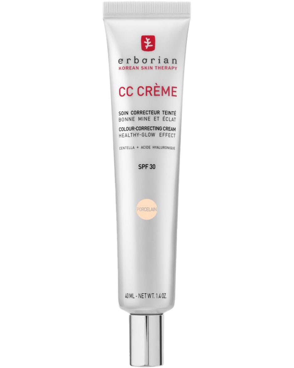 ERBORIAN CC CRÈME SOIN CORRECTEUR TEINTE - BONNE MINE ET ECLAT PORCELAIN