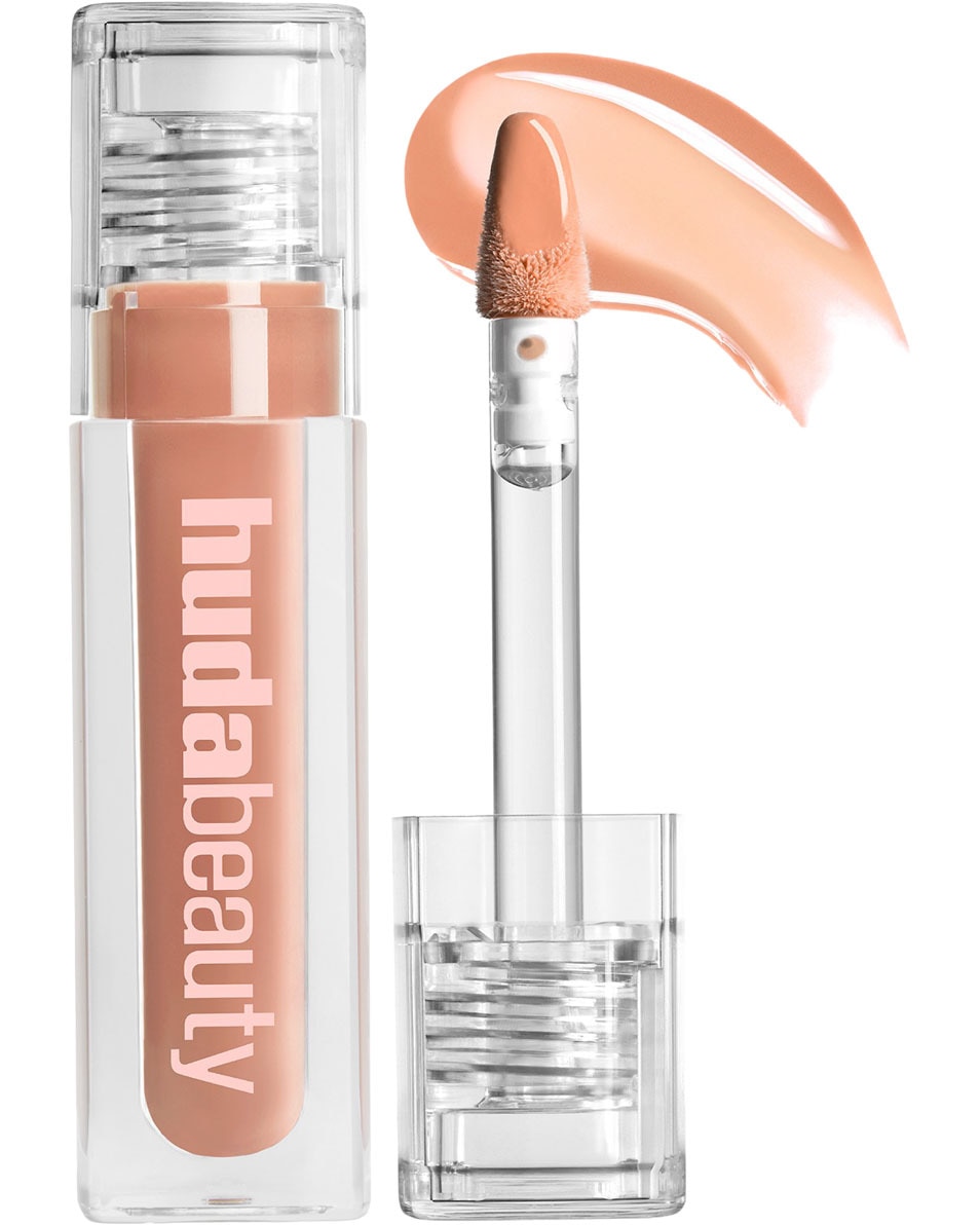 HUDA BEAUTY FAUX FILLER EXTRA SHINE LIP GLOSS MIDCEALER