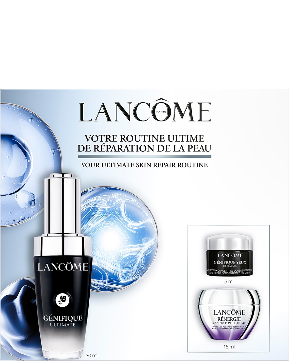 LANCÔME Génifique Coffret cadeau - Génifique Ultimate Sérum - Génifique yeux ultimate - Rénergie H.P.N. 300-peptide cream