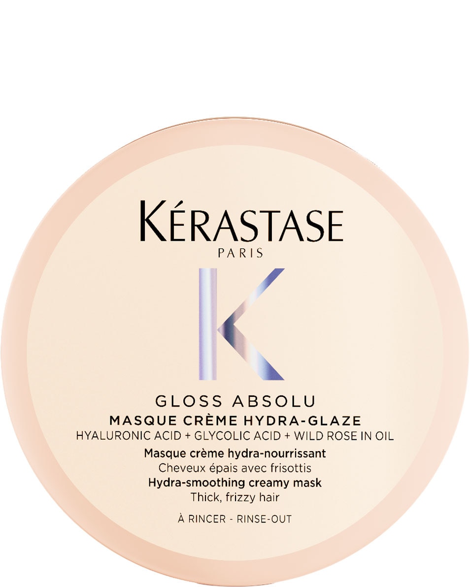 KÉRASTASE Gloss Absolu Masque Riche Crème Hydra-Glaze Masque anti-frisottis - Pour cheveux épais et frisés 75 ML