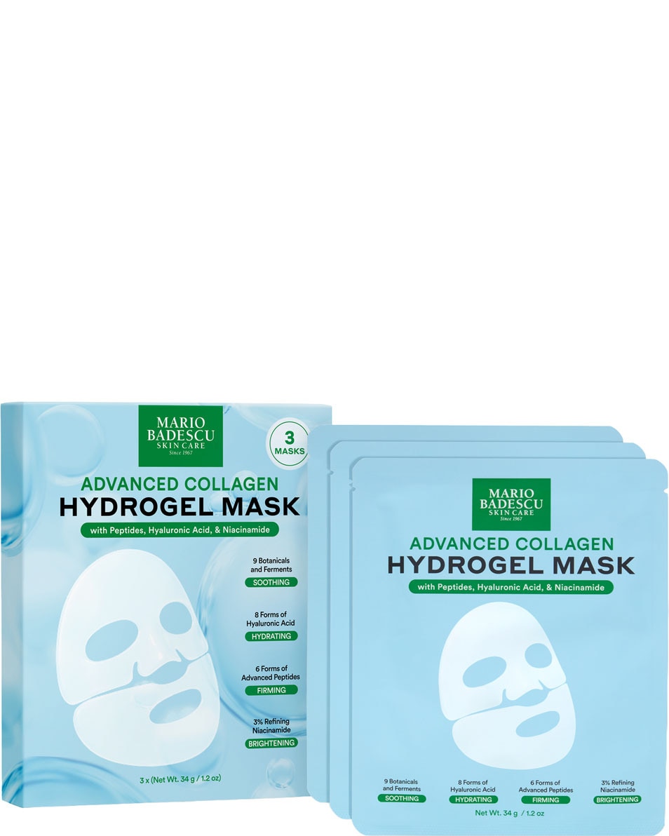MARIO BADESCU Advanced Collagen Hydrogel Mask Geavanceerd Collageen Hydrogelmasker 3 ST