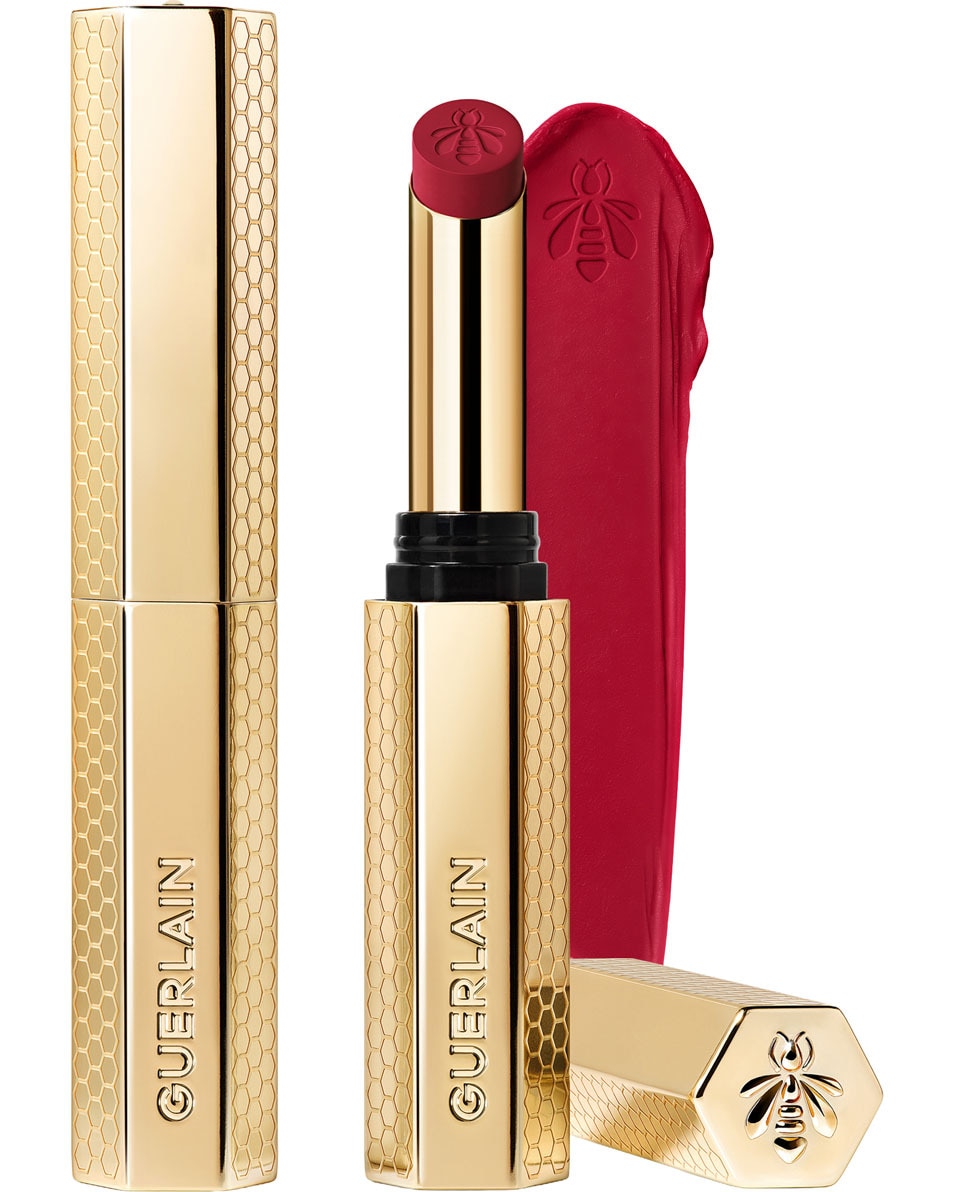 GUERLAIN Kiss Kiss Honey-Infused Intense Lipstick 520 PURE HIBISCUS