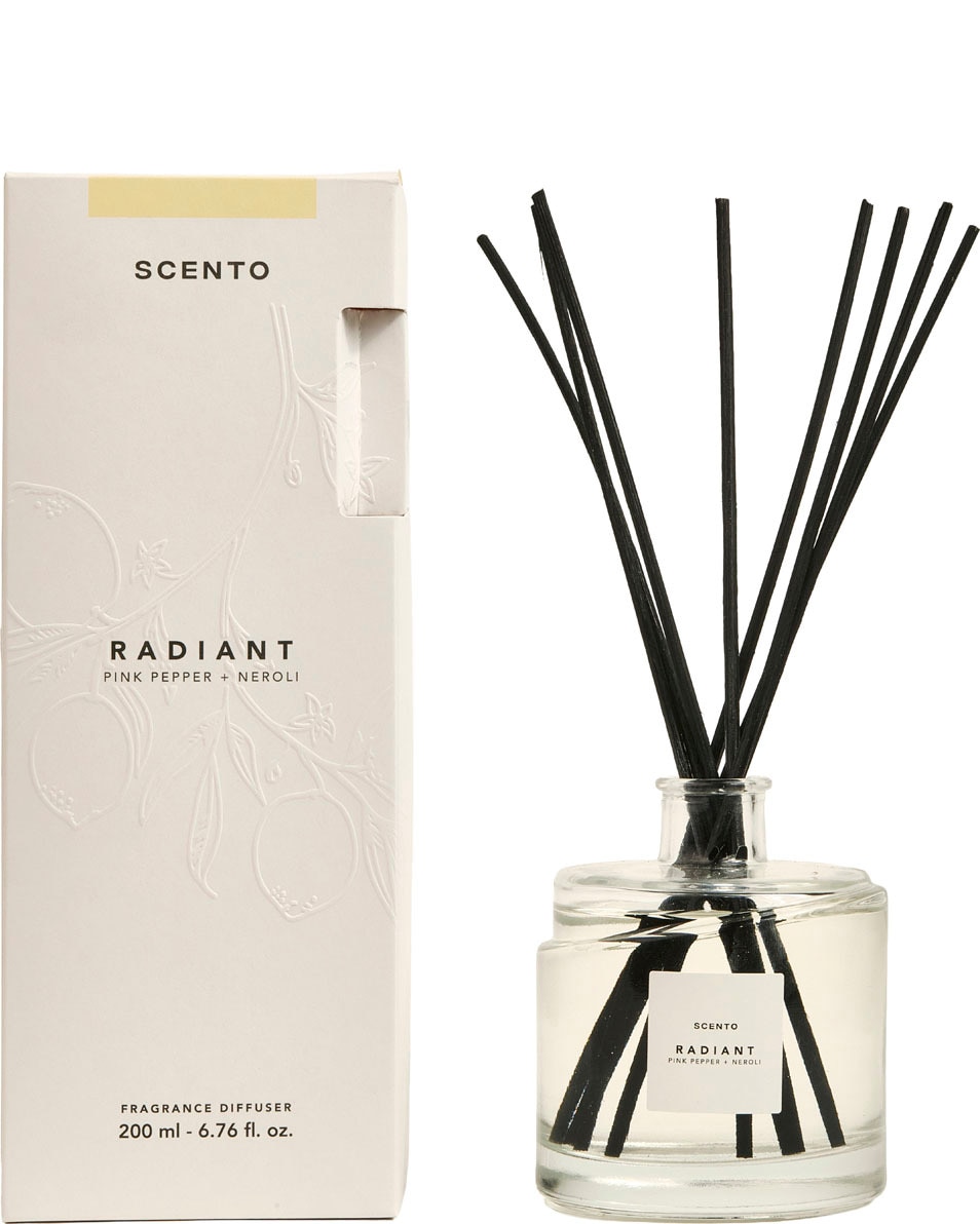 SCENTO Radiant Diffuseur d’ambiance poivre rose & néroli 200 ML