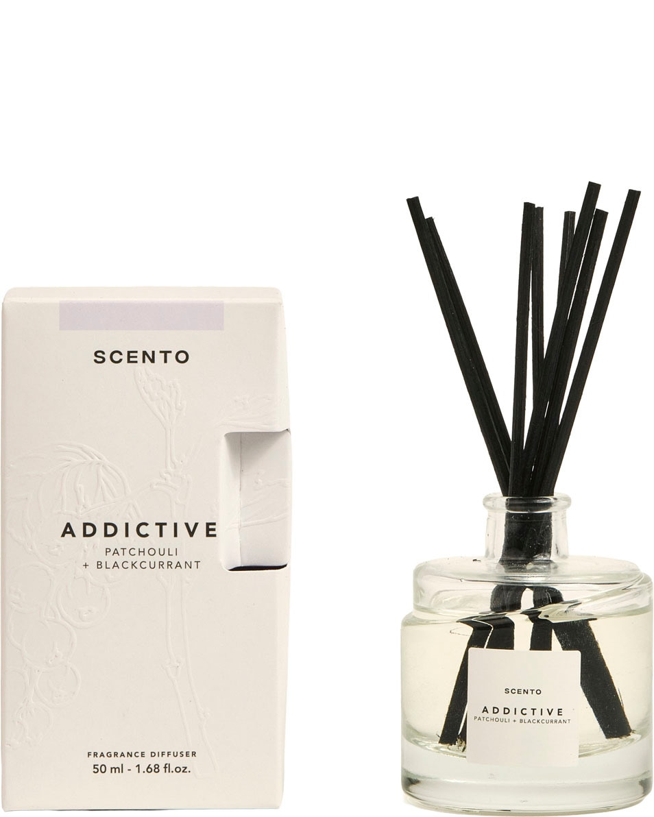 SCENTO Addictive Mini geurstokjes Patchouli & zwarte bessen 50 ML