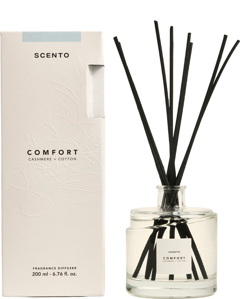 SCENTO Comfort Diffuseur d’ambiance cachemire & coton 200 ML