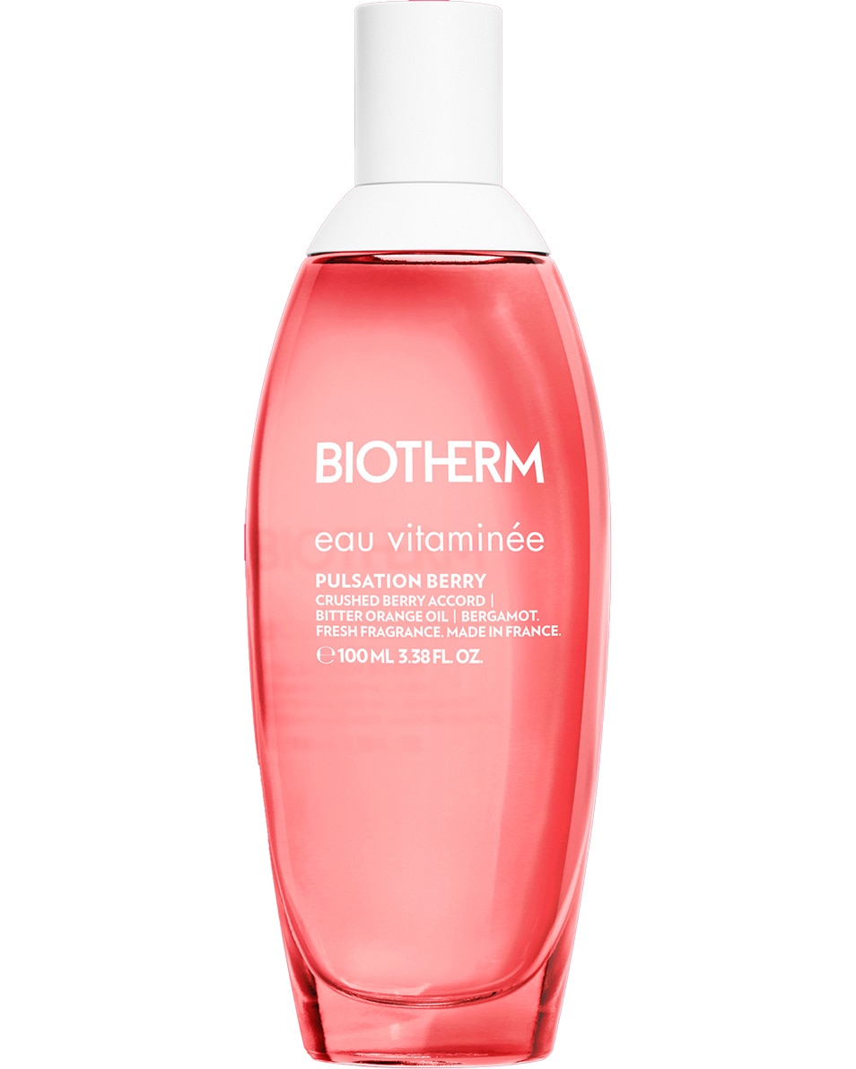 BIOTHERM Eau Vitaminée Berry Vibration Brume Corps Fruitée Rafraîchissante – Notes de Framboise, Bergamote, Huile d’Orange & Bois de Cèdre 100 ML
