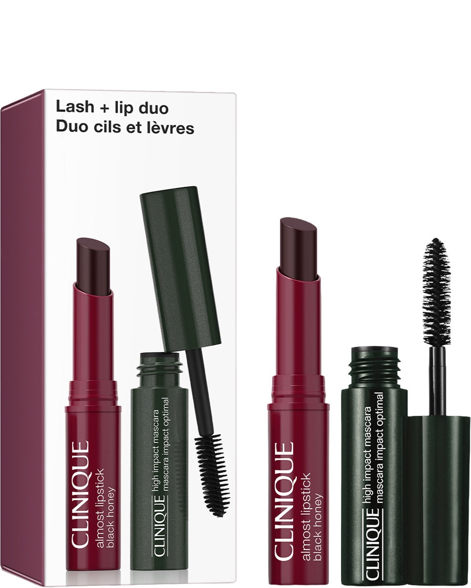 CLINIQUE Almost Lipstick Lippen- & wimperset 2 ST