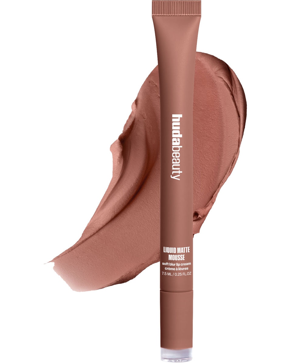 HUDA BEAUTY LIQUID MATTE MOUSSE SOFT BLUR LIP CREAM MOCHA MAUVE