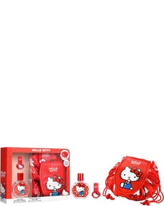 Hello Kitty Coffret Cadeau avec Eau de Toilette 50 ml, trousse de maquillage et vernis à ongles Hello Kitty Coffret Cadeau avec Eau de Toilette 50 ml, trousse de maquillage et vernis à ongles