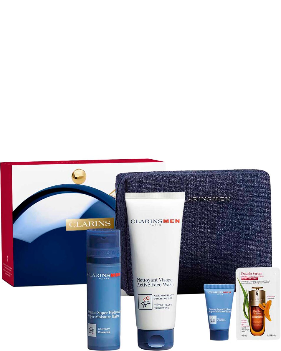 CLARINS Holiday Season 2026 Hydraterende gezichtsverzorgingsset voor mannen - Clarinsmen 3 ST