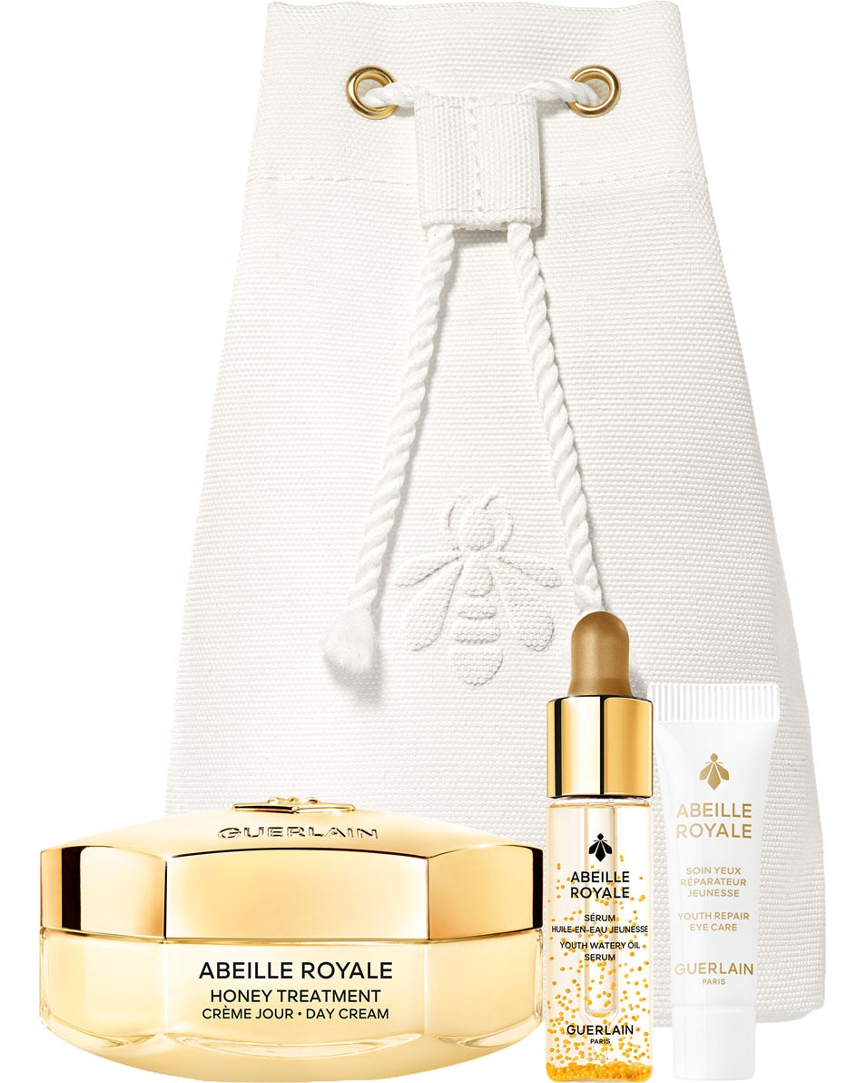 GUERLAIN ABEILLE ROYALE HET ABEILLE ROYALE ANTI-AGEING RITUEEL VOOR EEN JEUGDIGE HUID 4 ST