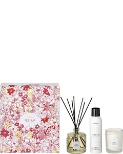 Coffret cadeau diffuseur d'ambiance + bougie parfumée + Mousse de douche Coffret cadeau diffuseur d'ambiance + bougie parfumée + Mousse de douche
