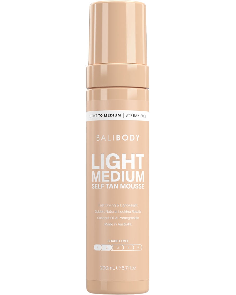 BALI BODY Light Medium Self Tan Mousse Mousse autobronzante 200 ML