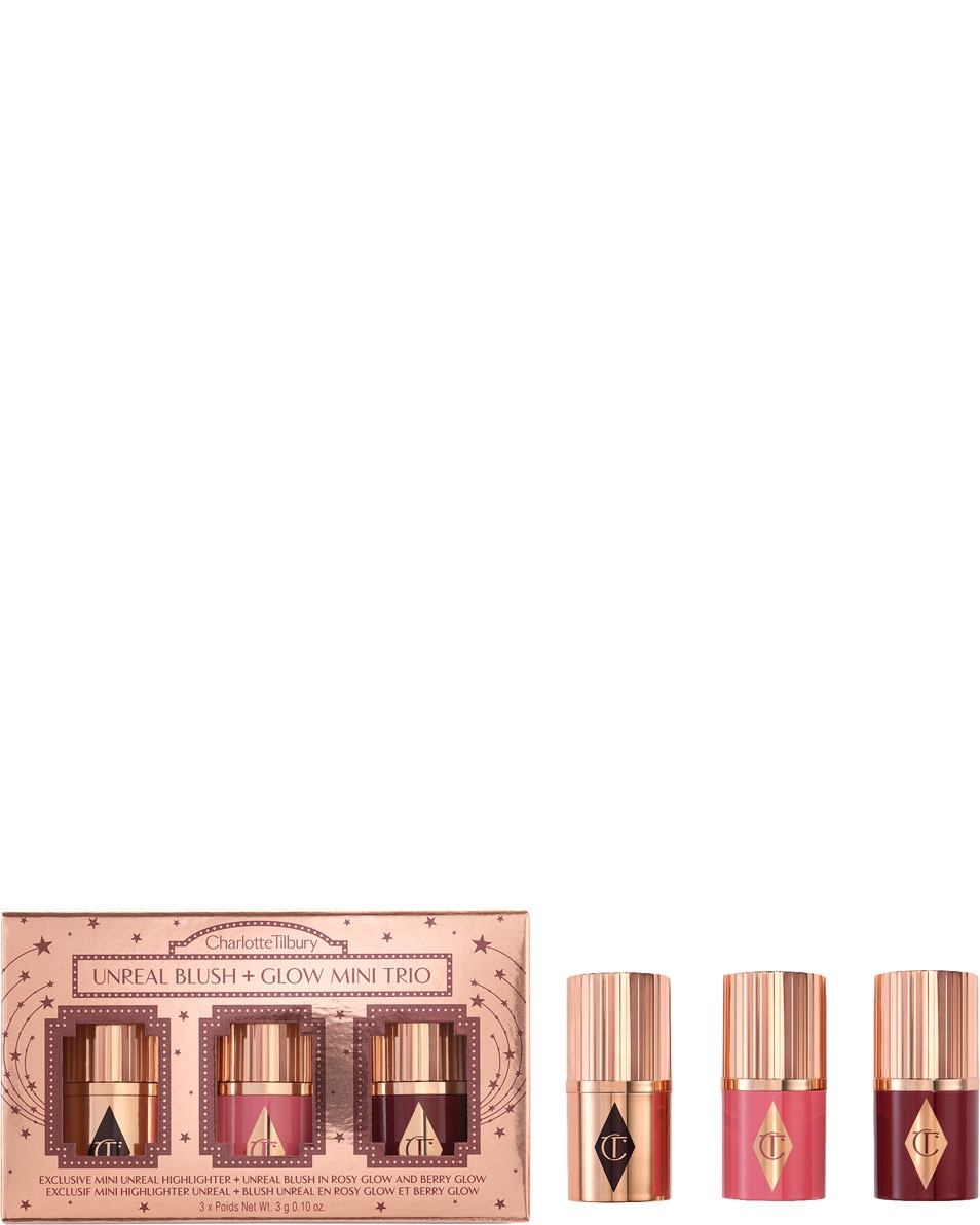 CHARLOTTE TILBURY UNREAL UNREAL BLUSH + GLOW MINI TRIO 3 ST