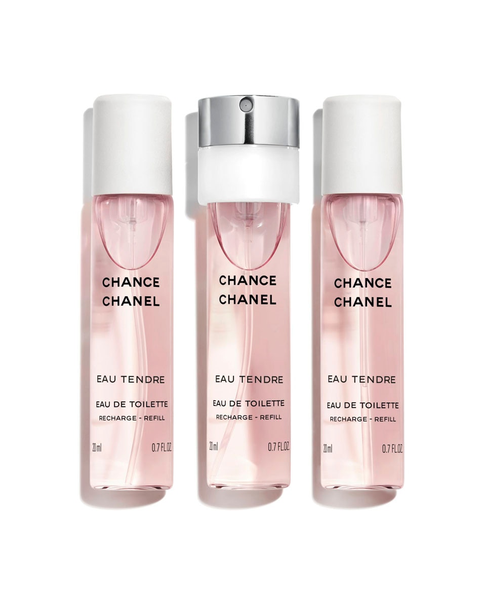 Chanel CHANCE EAU TENDRE EAU DE TOILETTE TWIST AND SPRAY NAVULLING 3 ST