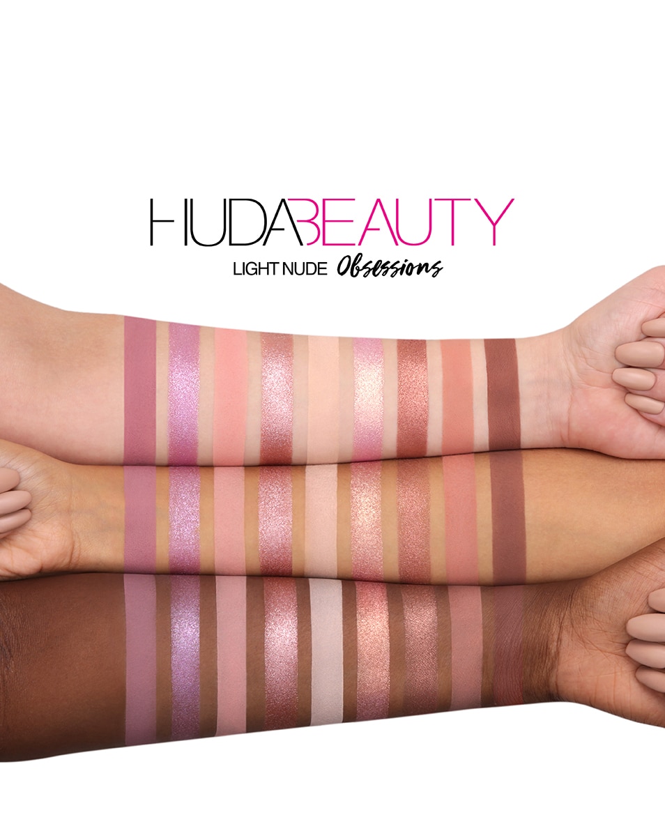 HUDA BEAUTY NUDE OBSESSION LIGHT PALETTE D'OMBRES À PAUPIÈRES 1 ST 2