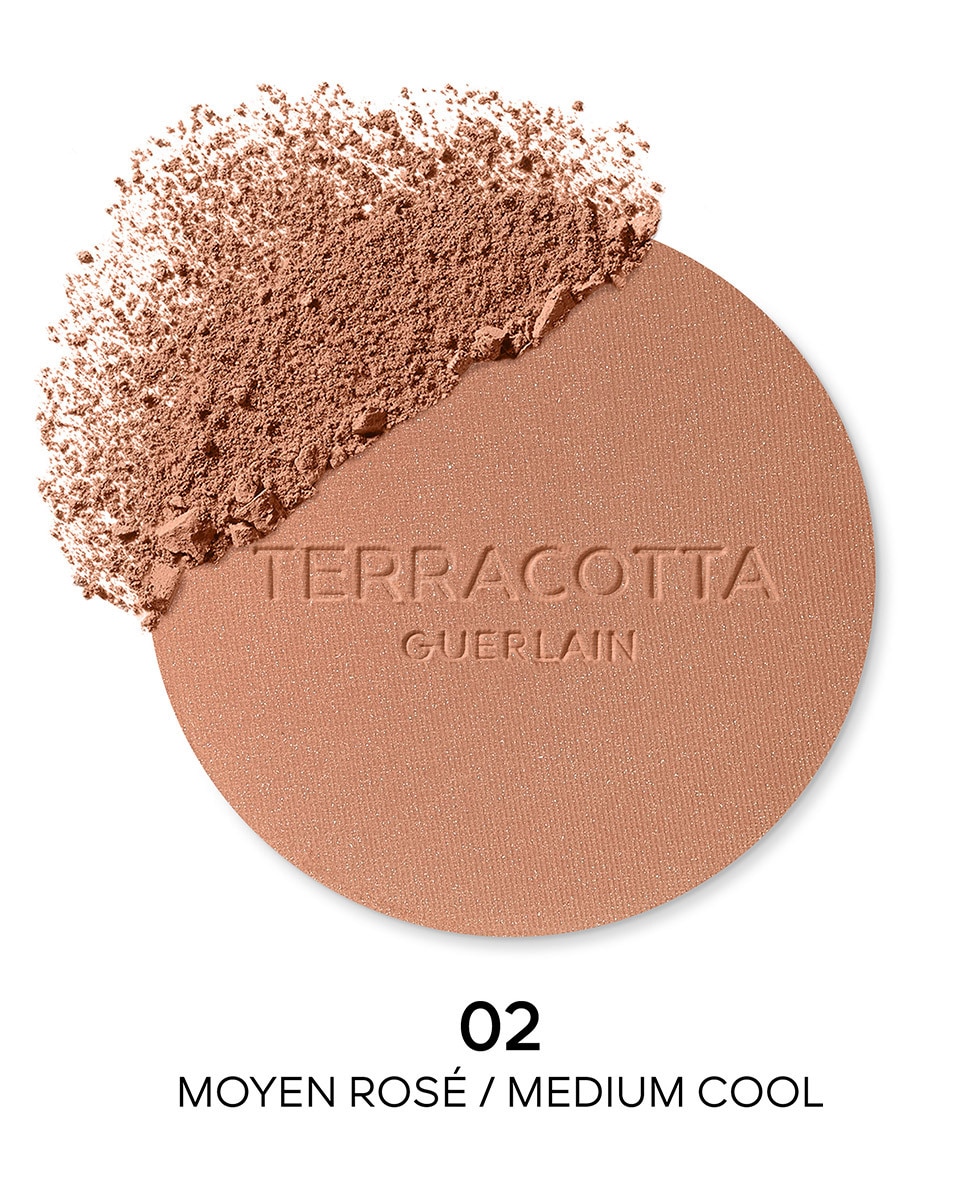 GUERLAIN TERRACOTTA BRONZING POWDER - 96% NATURALLY-DERIVED INGREDIENTS 02 MOYEN ROSÉ 2