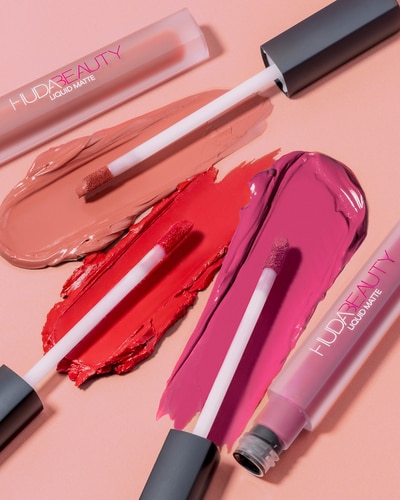 HUDA BEAUTY LIQUID MATTE ULTRA-COMFORT TRANSFER-PROOF LIPSTICK DRAMA MAMA