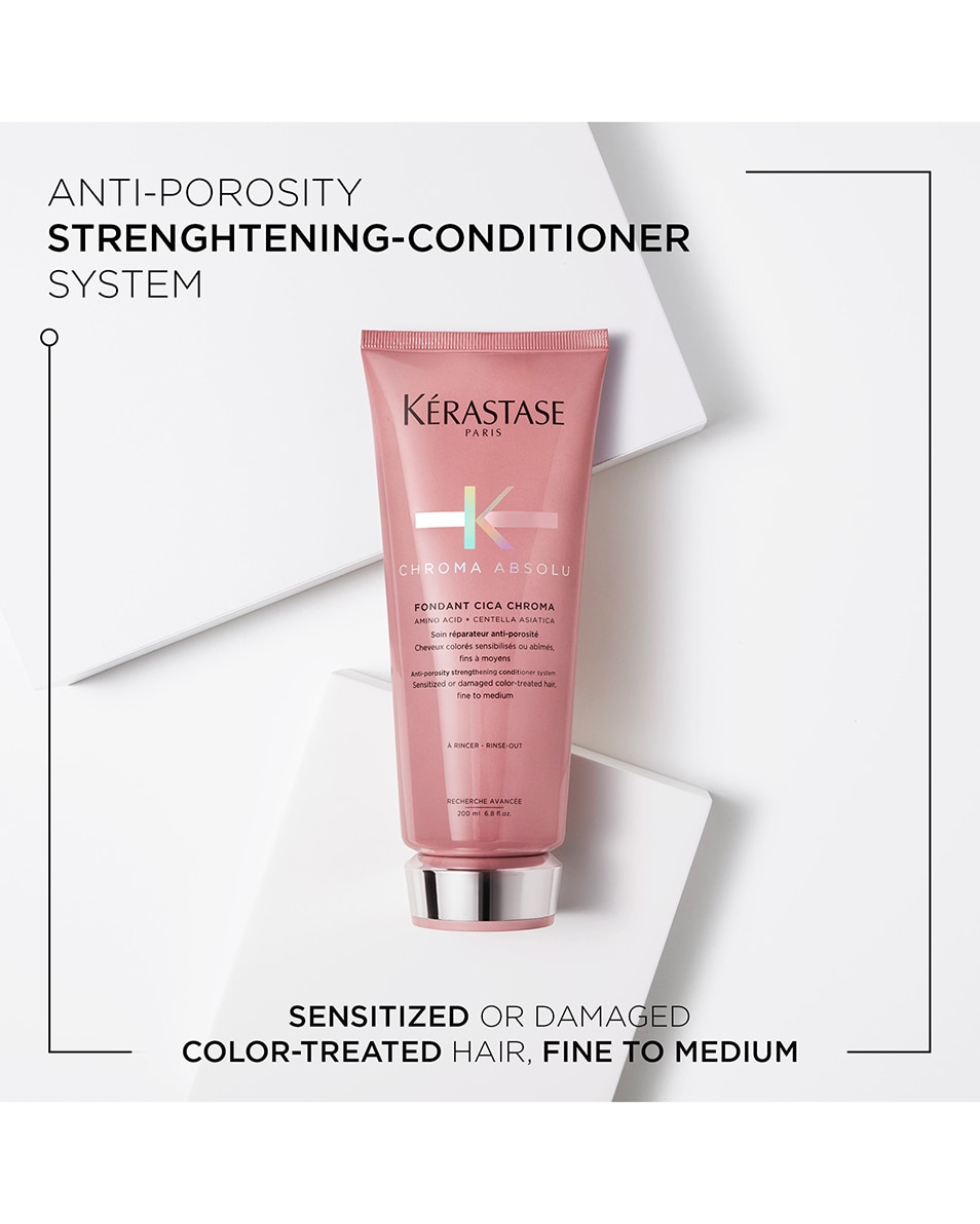 KÉRASTASE CHROMA ABSOLU FONDANT CICA CHROMA HERSTELLEND ANTI-POREUS FONDANT GEKLEURD HAAR 200 ML 2