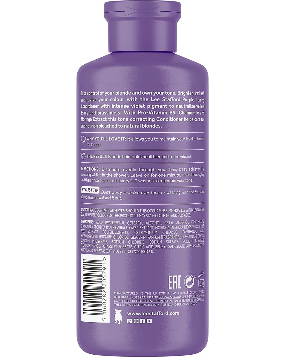 LEE STAFFORD BLEACH BLONDES PURPLE TONING CONDITIONER 250 ML 2