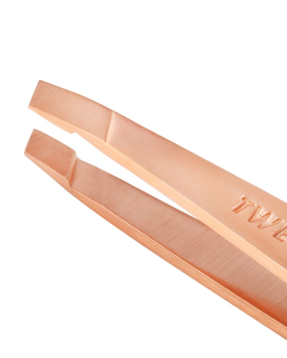 TWEEZERMAN MINI SLANT TWEEZER ROSE GOLD MINI SLANT TWEEZER ROSE GOUD 1 ST 2