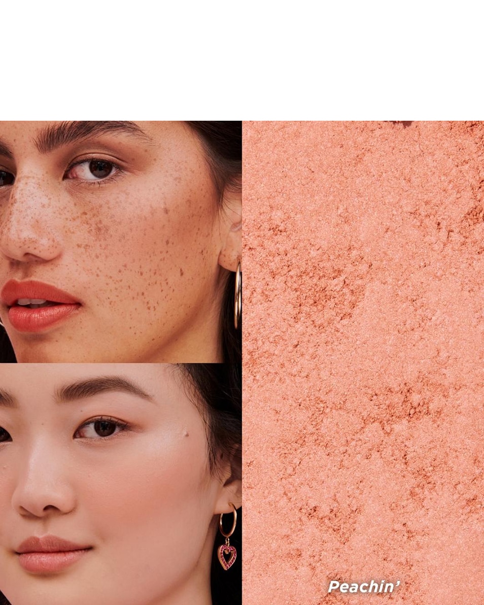 BENEFIT COSMETICS BOX OF POWDERS PEACHIN’ WANDERFUL WORLD BLUSH POWDER Golden peach blush 2