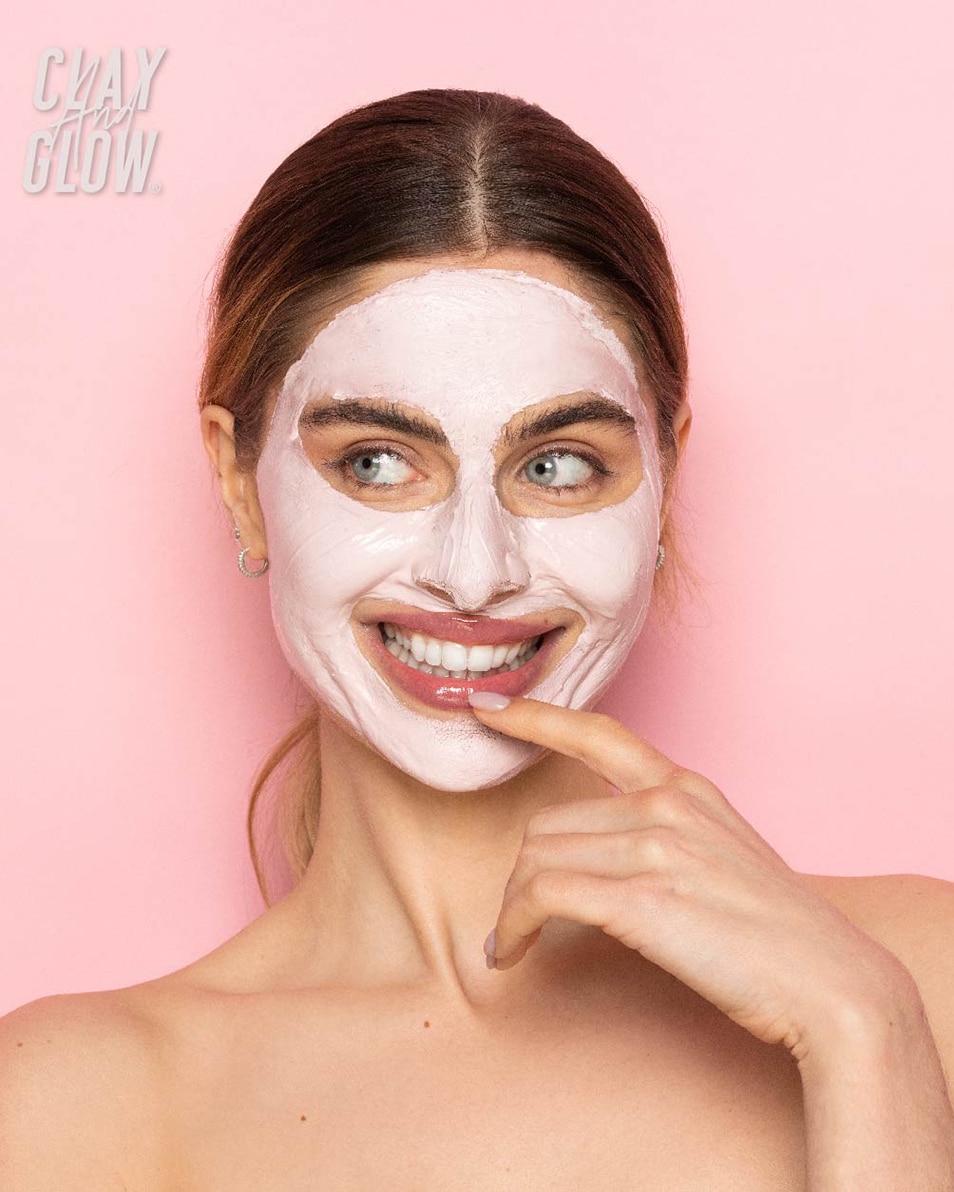CLAY AND GLOW DETOXIFYING PINK CLAY MASK ROZE KLEIMASKER 130 G 2
