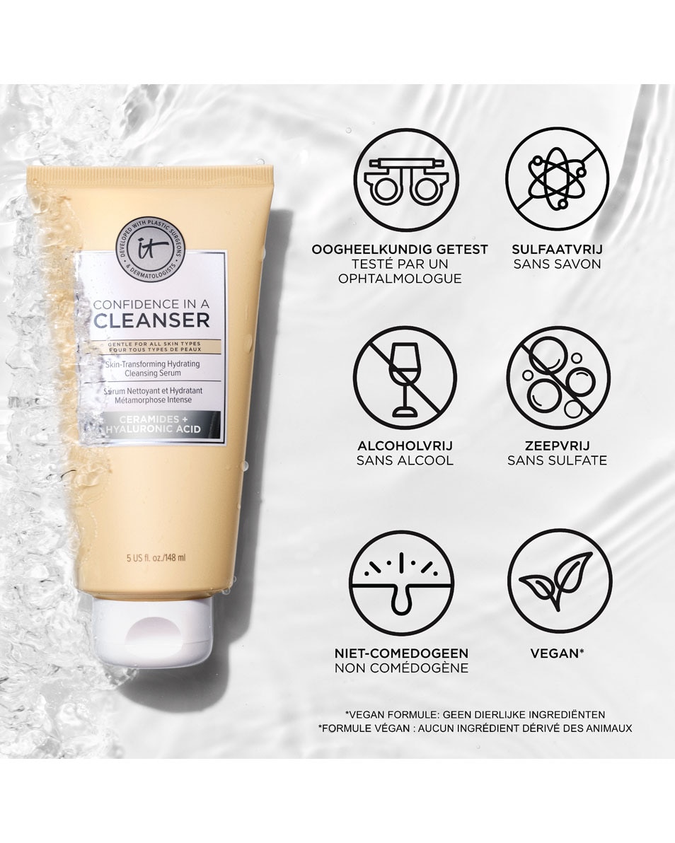 IT COSMETICS CONFIDENCE IN A CLEANSER HYDRATERENDE GEZICHTSREINIGENDE SERUM 148 ML 2