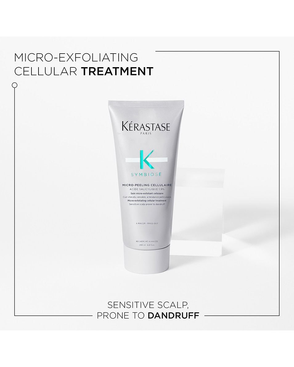 KÉRASTASE SYMBIOSE MICRO-PEELING CELLULAIRE Micro-exfoliërende cellulaire anti-roos pre-shampoo verzorging 200 ML 2
