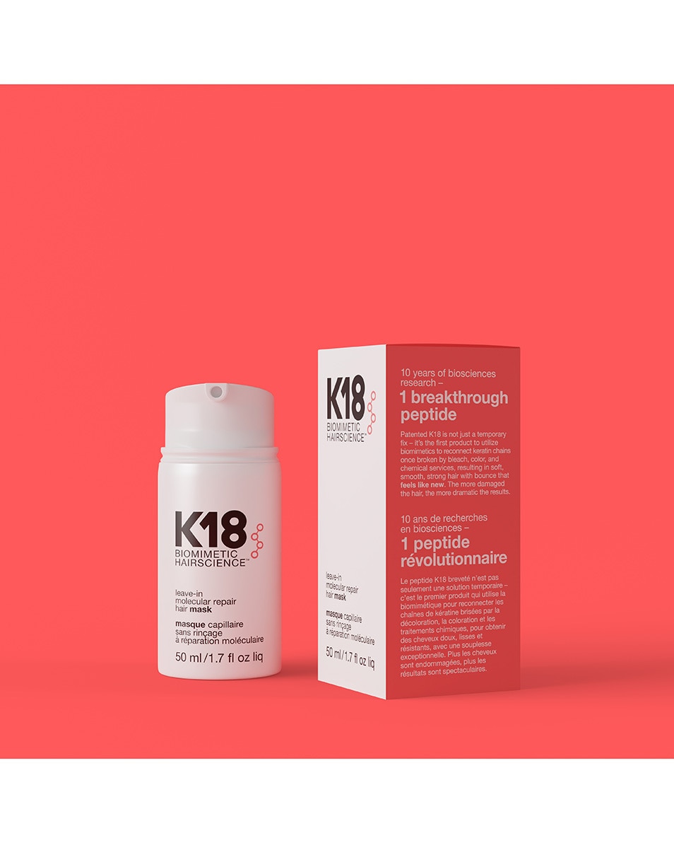 K18 LEAVE-IN MOLECULAR REPAIR MASQUE CAPILLAIRE SANS RINÇAGE À RÉPARATION MOLÉCULAIRE 50 ML