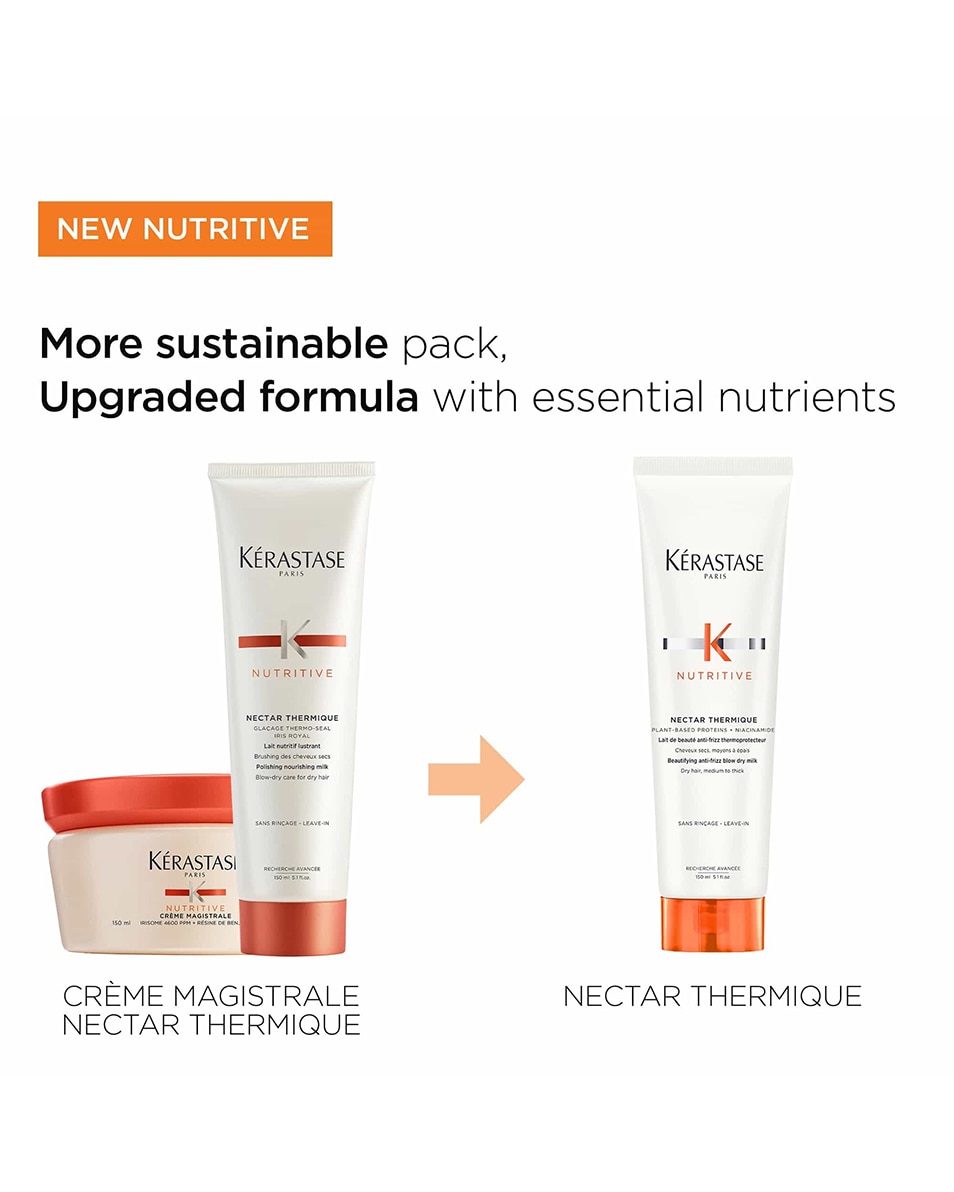 KÉRASTASE NUTRITIVE NECTAR THERMIQUE LEAVE-IN ANTI-FRIZZ FÖHNMELK VOOR MEDIUM/DIK DROOG HAAR 150 ML 2