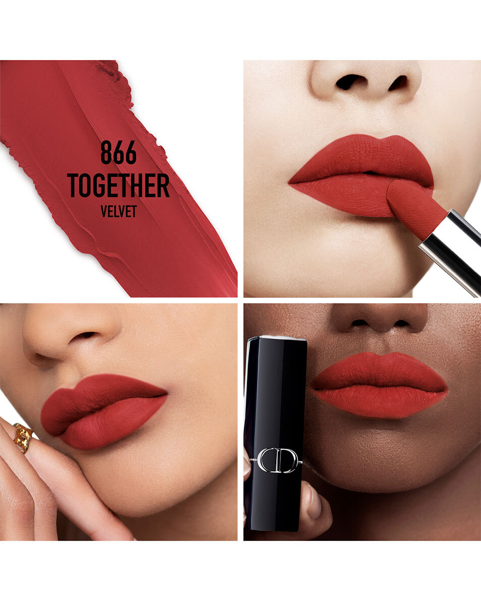 DIOR Rouge Dior Rouge à lèvres - confort et longue tenue VELVET - 866 TOGETHER 2