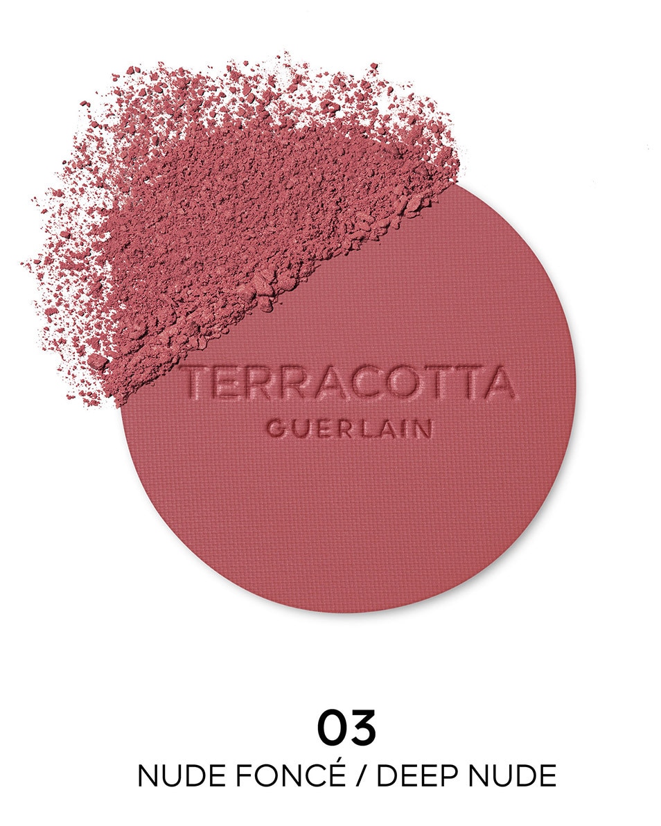 GUERLAIN Terracotta Blush De poederblush voor een gezonde uitstraling, 90% ingrediënten van natuurlijke oorsprong 03 Nude Foncé 2