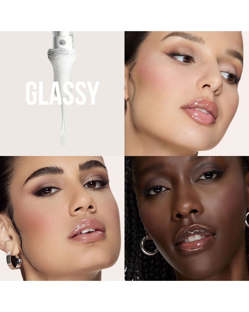 HUDA BEAUTY FAUX FILLER EXTRA SHINE LIP GLOSS Clear 2