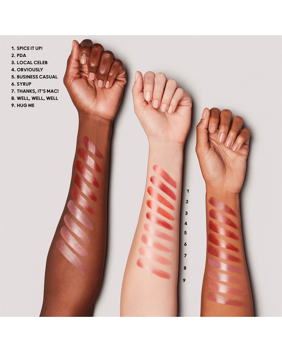 M.A.C Lustreglass Sheer-Shine Lipstick Doorschijnende & glanzende kleur - langhoudende finish Obviously 2