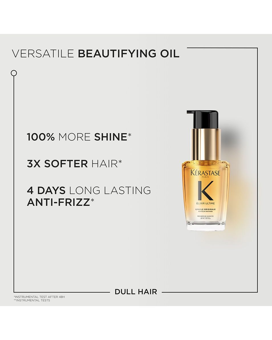 Huile multi-usages pour tous types de cheveux